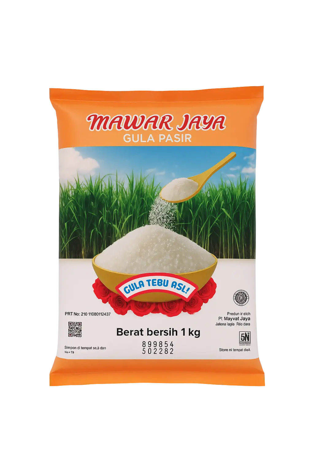Gula Pasir Kuning 1kg dari PT Mawar Jaya — gula tebu asli berkualitas tinggi