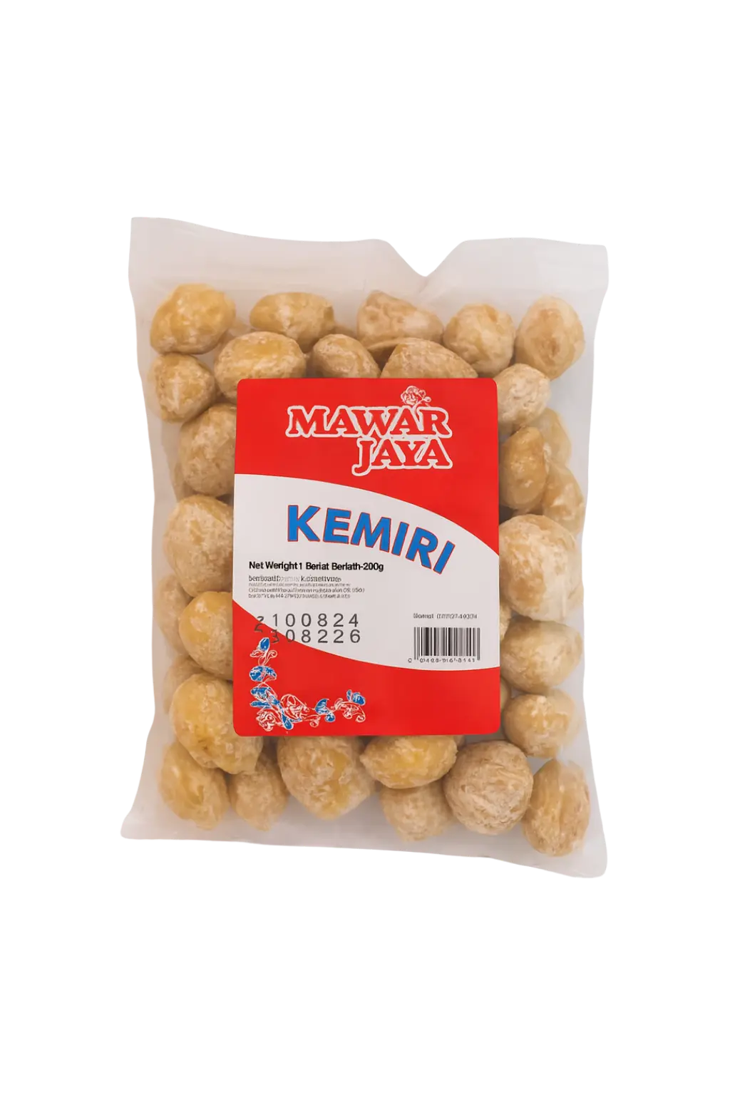 Kemiri kemasan 200gr dari PT Mawar Jaya
