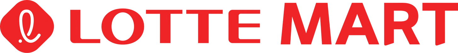 Logo Lotte Mart, mitra supermarket PT Mawar Jaya.